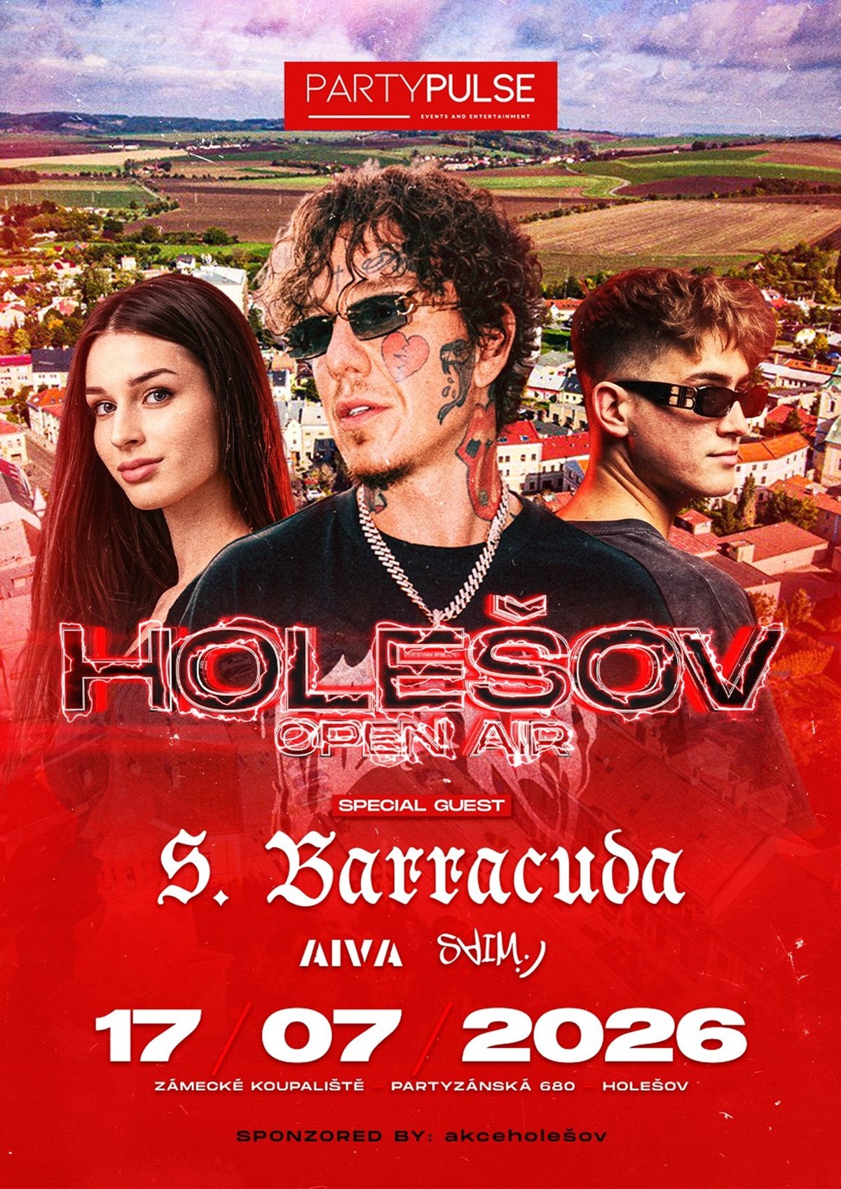 PARTYPULSE OPEN-AIR  Holešov + Sergei Barracuda
